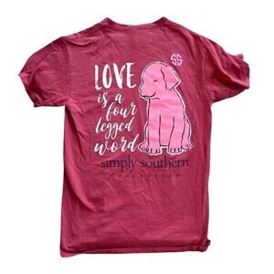 Simply Southern Dog Lover Tshirt Small